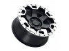 Black Rhino Gauntlet Gloss Black With Mirror Machined Ring Wheel (17