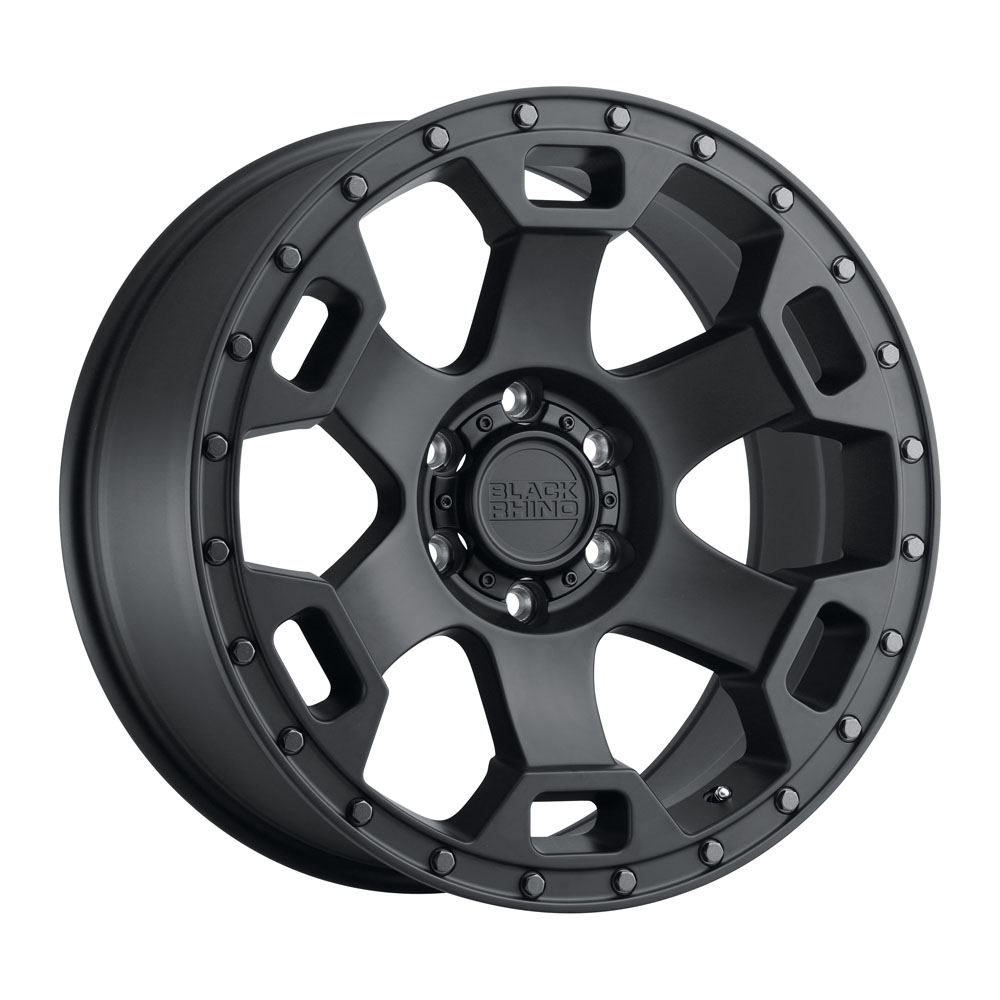 Black Rhino Gauntlet Semi Gloss Black With Gunmetal Bolts Wheel 17" x 8.5" | Ford F-150 2021-2023