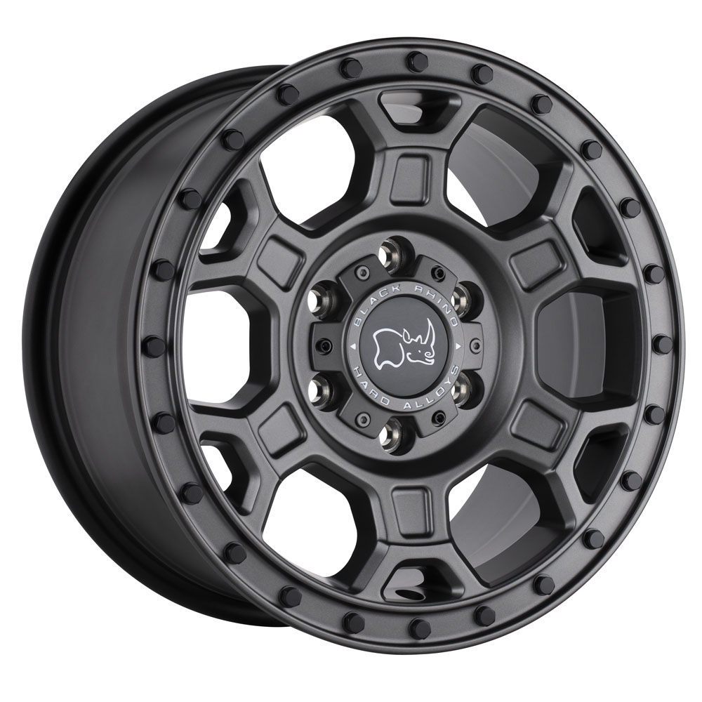 Black Rhino Midhill Matte Gunmetal With Black Bolts Wheel (18