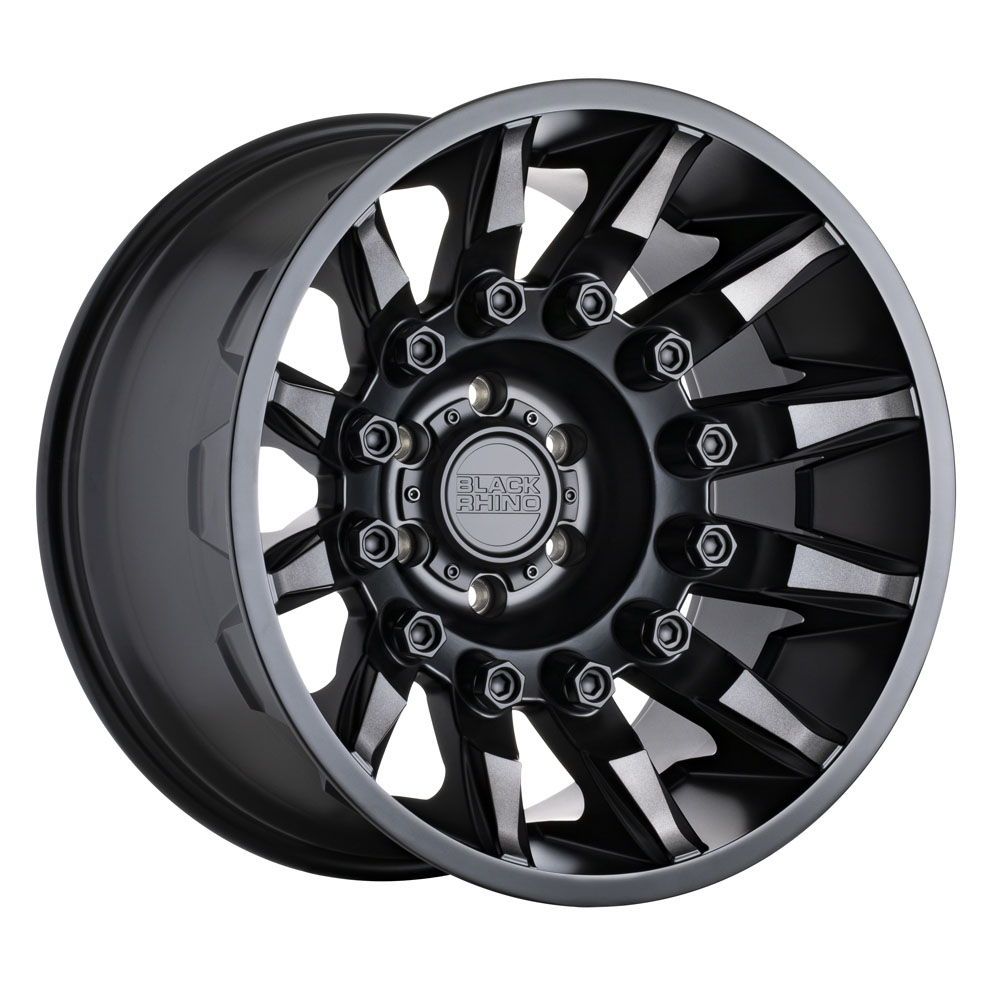 Black Rhino Mission Matte Black With Machined Tinted Spokes Wheel 20" x 9" | Ford F-150 2021-2023
