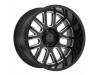 Black Rhino Pismo Gloss Black With Milled Spokes Wheel (18