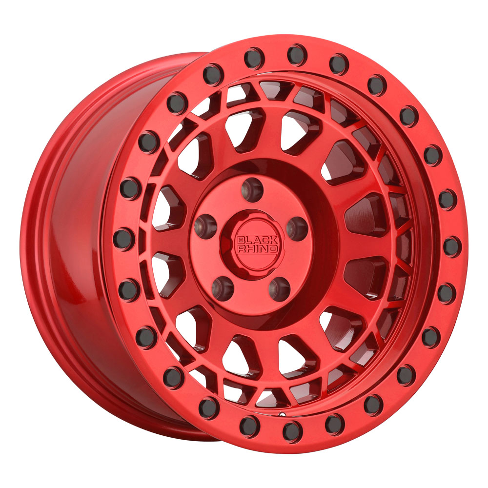 Black Rhino Primm Candy Red With Black Bolts Wheel 17" x 8.5" | Ford F-150 2021-2023