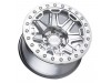 Black Rhino Rift Beadlock Silver With Mirror Face And Machined Ring Wheel 17" x 8.5" | Ford F-150 2021-2023
