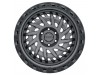 Black Rhino Shredder Matte Gunmetal With Black Ring Wheel (18