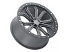Black Rhino Trabuco Matte Gunmetal With Black Ring And Silver Bolts Wheel (17