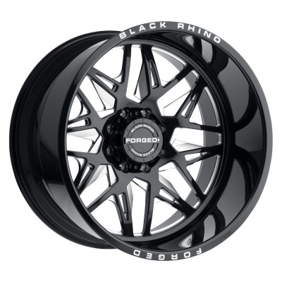 Black Rhino Twister Gloss Black With Milled Spokes Directional Wheel (24