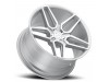 Blaque Diamond BD-17-5 Silver with Machine Face Wheel (22" x 10.5", +20 Offset, Blank Bolt Pattern, 66.60 mm Hub) vzn118034