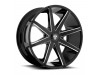 DUB S109 PUSH GLOSS BLACK MILLED Wheel (20