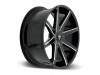 DUB S109 PUSH GLOSS BLACK MILLED Wheel (22