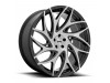 DUB S260 G.O.A.T. Brushed Face With Gloss Black Dark Tint Spokes Wheel (24