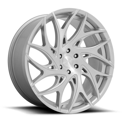 DUB S261 G.O.A.T. Silver Brushed Face Wheel (22