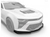 Vicrez ZL1 Front Lip Splitter vzn100304 | Chevrolet Camaro 1LS 1LT 2LT 3LT 2016-2023