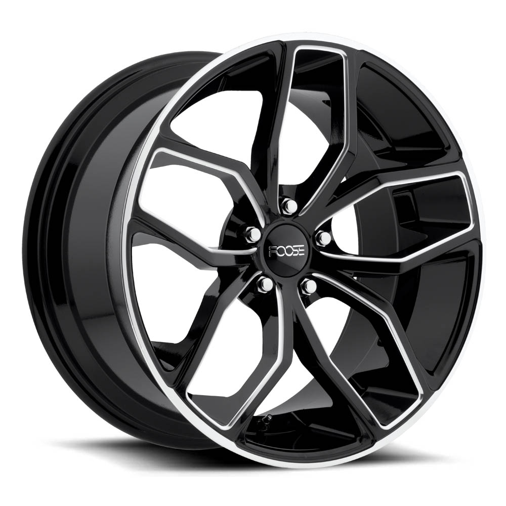 Foose F150 Outcast Gloss Black Milled Wheel 20" x 8.5" | Chevrolet Camaro 2016-2023