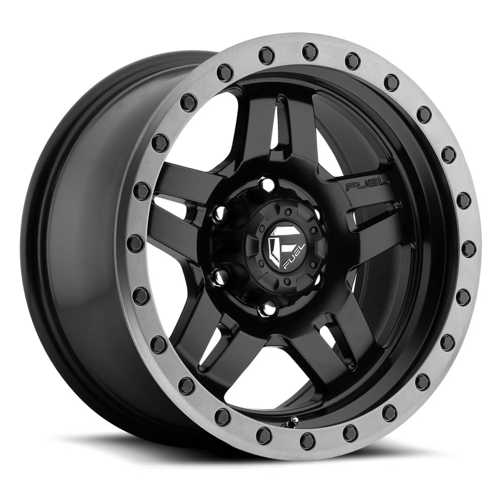 Fuel 1PC D557 Anza Matte Black Gun Metal Ring Wheel 20" x 9" | Ford F-150 2021-2023