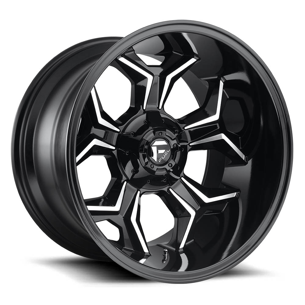 Fuel 1PC D606 Avenger Gloss Black Milled Wheel 20" x 9" | RAM 1500 (6-Lug) 2019-2023