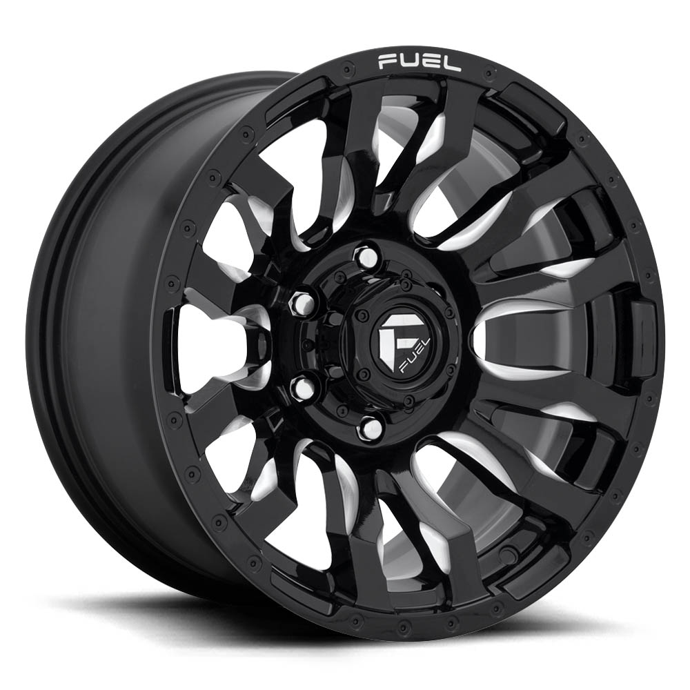 Fuel 1PC D673 Blitz Gloss Black Milled Wheel 20" x 9" | Ford F-150 2021-2023