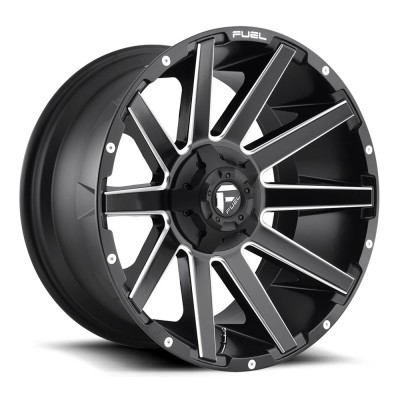 Fuel 1PC D616 Contra Matte Black Milled Wheel 20" x 9" | Chevrolet Tahoe 2021-2023