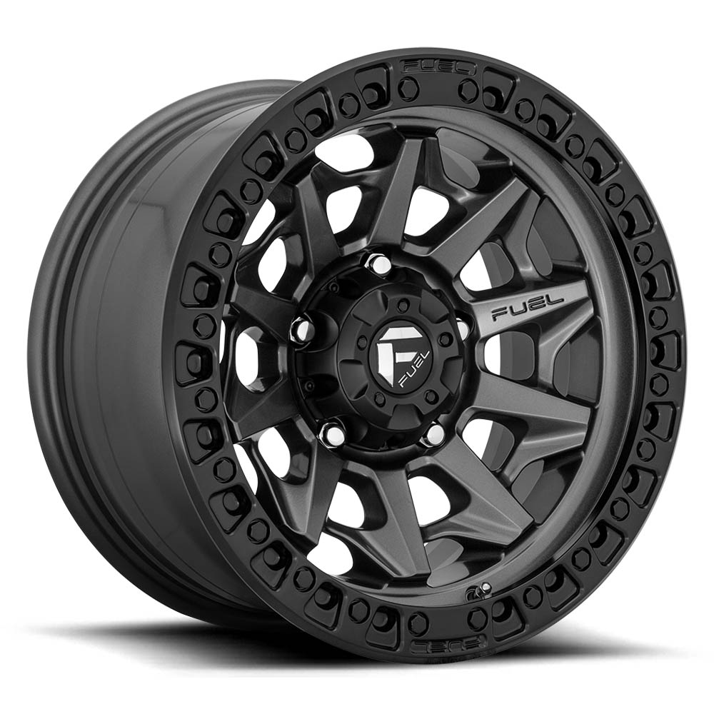 Fuel 1PC D716 COVERT Matte Gun Metal Black Bead Ring Wheel 20" x 9" | Ford F-150 2021-2023