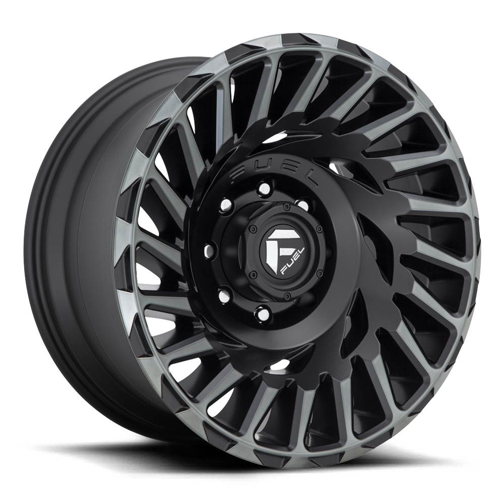 Fuel 1PC D683 Cyclone Matte Machined Double Dark Tint Wheel 18" x 9" | Ford F-150 2021-2023