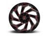 Fuel 1PC D755 REACTION Gloss Black Milled With Red Tint Wheel 20" x 9" | RAM 1500 (6-Lug) 2019-2023