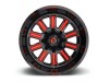 Fuel 1PC D621 Hardline Gloss Black Red Tinted Clear Wheel 20" x 9" | RAM 1500 (6-Lug) 2019-2023