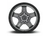 Fuel 1PC D698 Kicker Matte Gun Metal Black Bead Ring Wheel 20" x 9" | Ford F-150 2021-2023