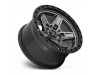 Fuel 1PC D698 Kicker Matte Gun Metal Black Bead Ring Wheel 17" x 9" | Ford F-150 2021-2023