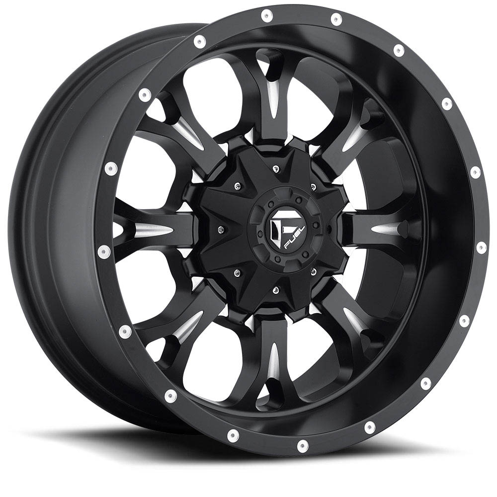Fuel 1PC D517 Krank Matte Black Milled Wheel 20" x 9" | Chevrolet Silverado 1500 2019-2022