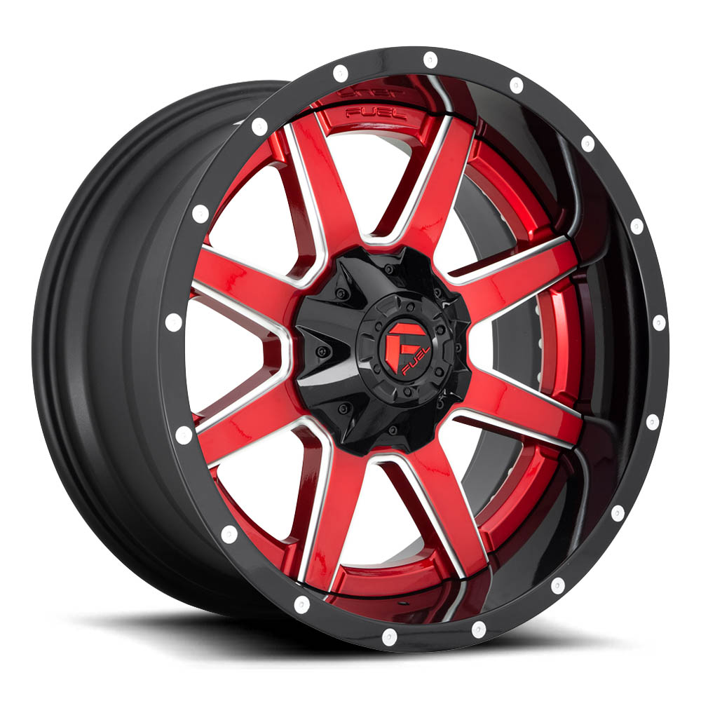 Fuel 2PC D250 MAVERICK Gloss Red Wheel (20