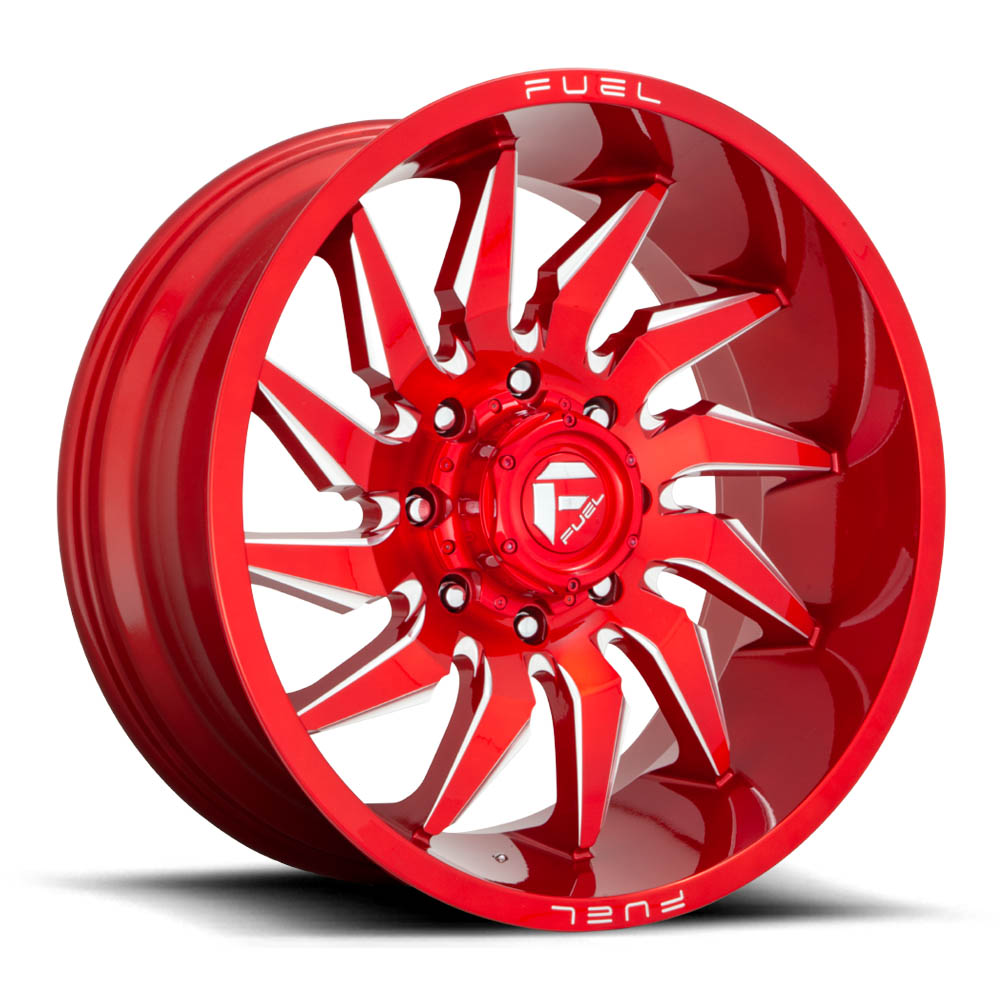 Fuel 1PC D745 SABER Candy Red Milled Wheel 20" x 9" | Ford F-150 2021-2023
