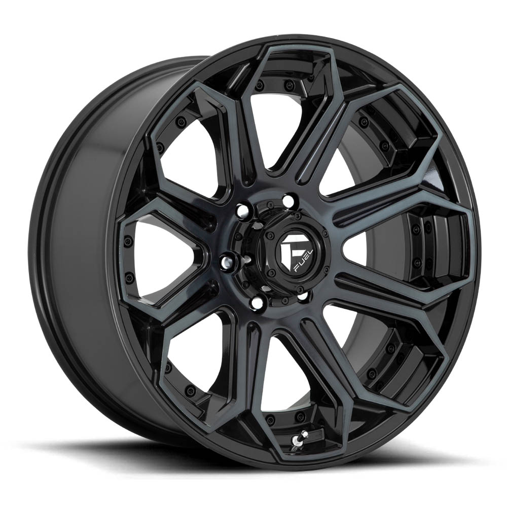 Fuel 1PC D704 Siege Gloss Machined Double Dark Tint Wheel 20" x 9" | Ford F-150 2021-2023