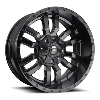 Fuel 1PC D596 Sledge Matte Black Gloss Black Lip Wheel 20" x 9" | Chevrolet Camaro 2016-2023