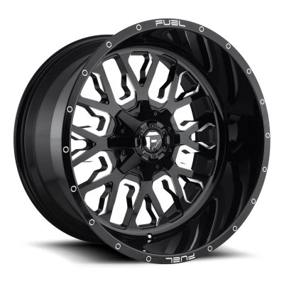 Fuel 1PC D611 Stroke Gloss Black Milled Wheel 20" x 9" | GMC Sierra 1500 2019-2022
