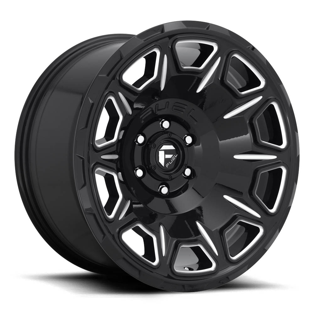 Fuel 1PC D688 Vengeance Gloss Black Milled Wheel 20" x 9" | Ford F-150 2021-2023