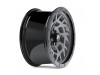 Hartes Metal Monster Anthracite Black Simulated Beadlock Gloss Black Decorative Bolts Wheel (18" x 9", -12 Offset, 5x127 Bolt Pattern, 78.1mm Hub) vzn119387