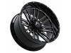 Hartes Metal Whipsaw Black Edge Milled Milled Dimple Wheel (24" x 12", -44 Offset, 8x165.1 Bolt Pattern, 125.2mm Hub) vzn119357