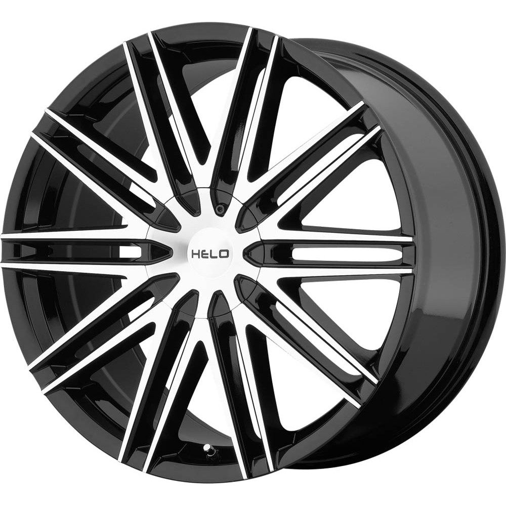 Helo HE880 Gloss Black Machined Face Wheel 18" x 8" | Ford Mustang 2015-2023