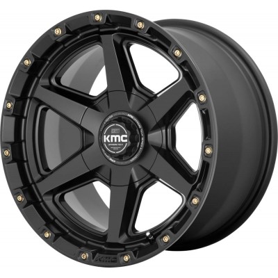 KMC KM101 TEMPO Satin Black Wheel 17" x 9" | Ford F-150 2021-2023