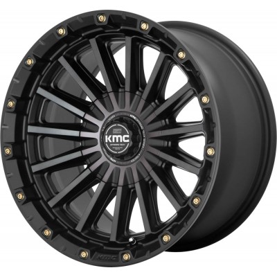KMC KM102 SIGNAL Satin Black With Gray Tint Wheel 20" x 9" | Chevrolet Tahoe 2021-2023