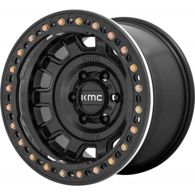 KMC KM236 TANK BEADLOCK Satin Black Wheel (17