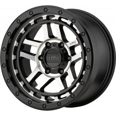 KMC KM540 RECON Satin Black Machined Wheel 18" x 8.5" | Chevrolet Tahoe 2021-2023
