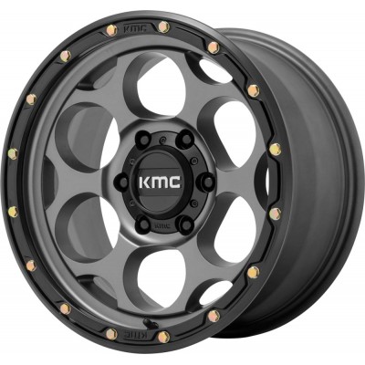 KMC KM541 DIRTY HARRY Satin Gray With Black Lip Wheel 18" x 8.5" | Chevrolet Tahoe 2021-2023