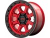 KMC KM548 CHASE Candy Red With Black Lip Wheel 20" x 9" | RAM 1500 (6-Lug) 2019-2023