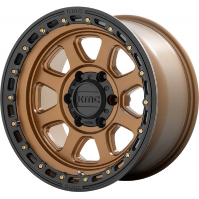 KMC KM548 CHASE Matte Bronze With Black Lip Wheel 20" x 9" | Ford F-150 2021-2023