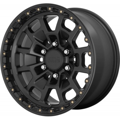 KMC KM718 SUMMIT Satin Black Wheel 17" x 8.5" | Ford F-150 2021-2023