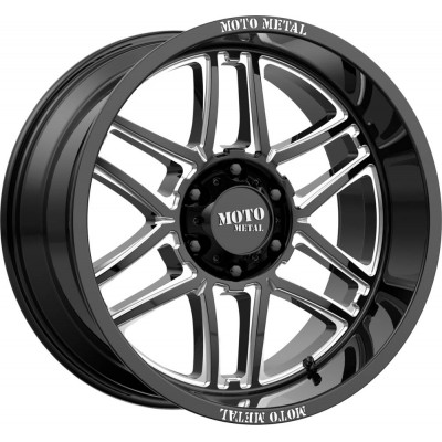 Moto Metal MO992 FOLSOM Gloss Black Milled Wheel 20" x 9" | Ford F-150 2021-2023