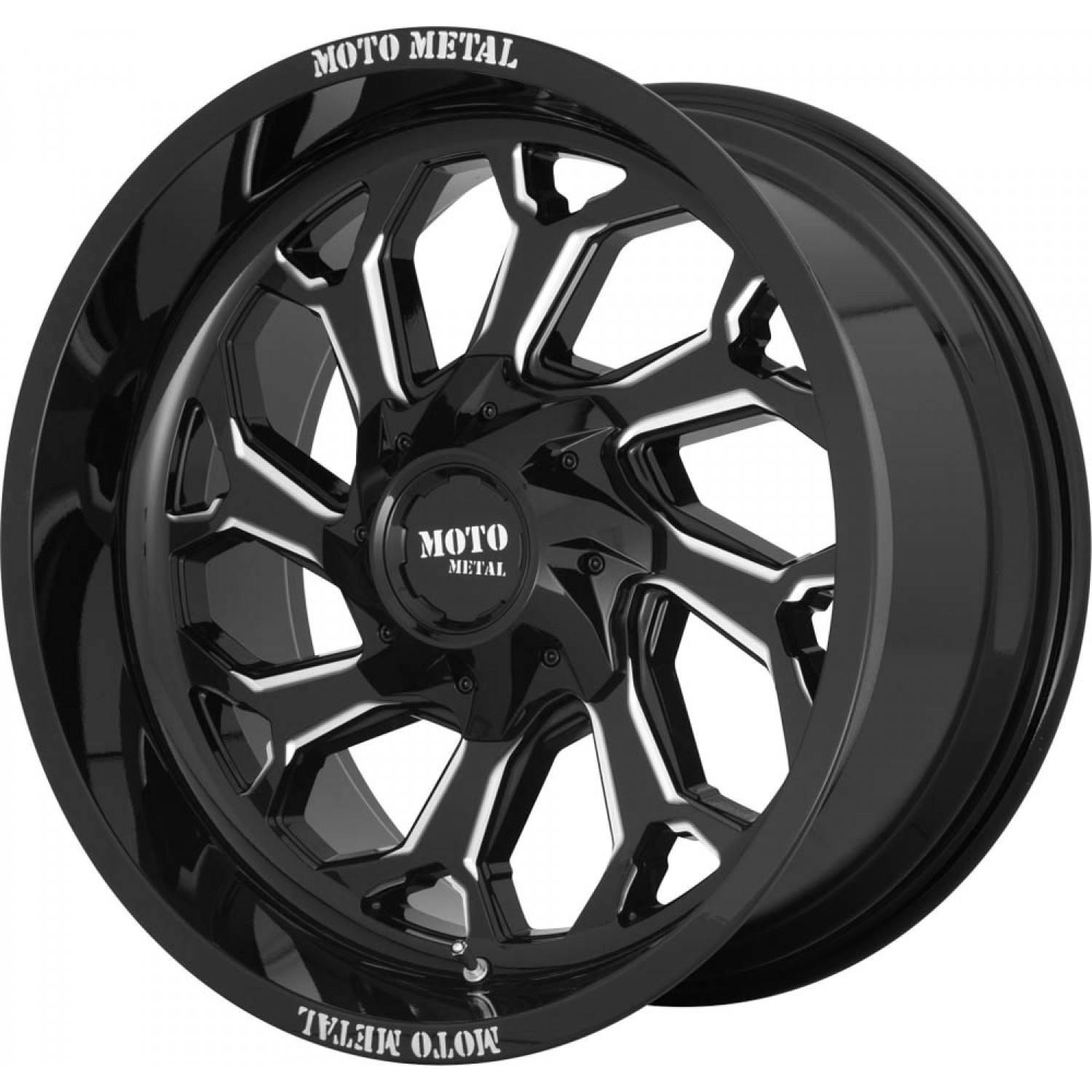 Moto Metal MO999 Gloss Black Milled Wheel (22