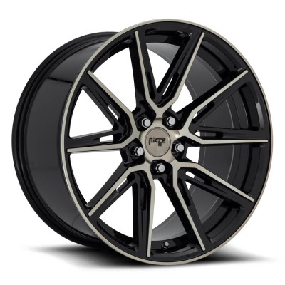 Niche M219 GEMELLO GLOSS MACHINED DOUBLE DARK TINT Wheel 20" x 9" | Chevrolet Camaro 2016-2023