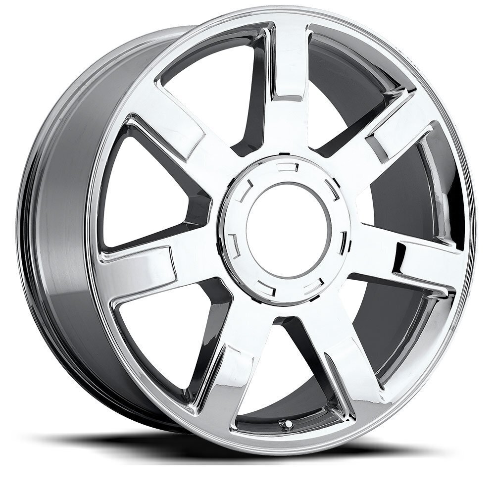 Factory Reproductions FR 36 Cadillac Escalade Chrome Wheel (22" x 9", +31 Offset, 6x5.5 Bolt Pattern, 78.1mm Hub) vzn119456