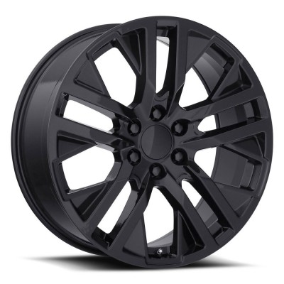 Factory Reproductions FR 96 GMC CarbonPro Gloss Black Wheel 22" x 9" | GMC Sierra 1500 2019-2022